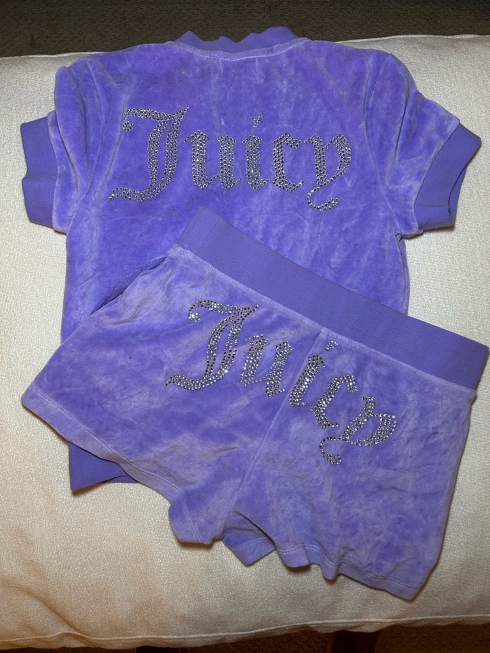 Juicy Couture' Violet Velour Short Set